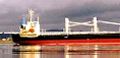 Ocean Cargo Ship on the Columbia River